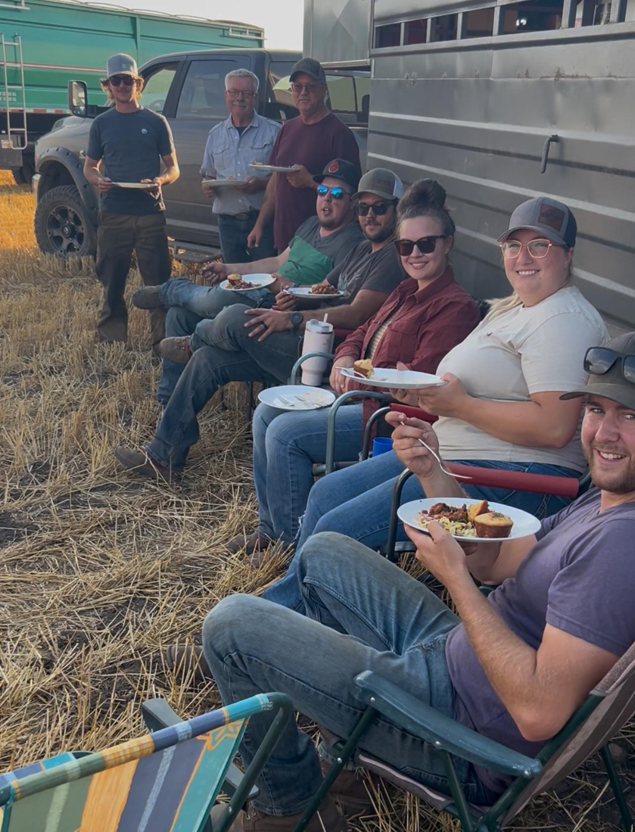 Harvest field meal